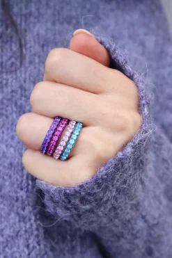 Three Sided Swiss Blue Topaz Ring
