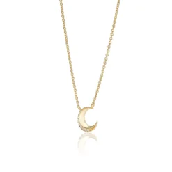 Tiny Crescent Moon Pendant
