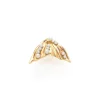 Tiny Pearl Flipper Stud Earring