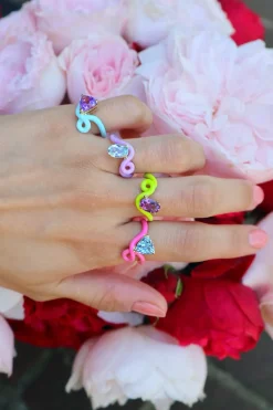 Trillion Amethyst Vine Ring