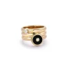 Triple Coil Mini Compass Ring