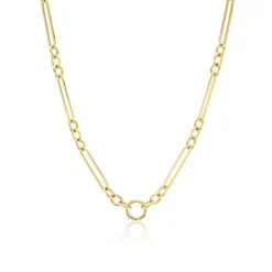 Trombone Link Chain Necklace