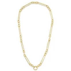 Trombone Link Chain Necklace