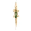 Tsavorite Ombre Alligator Bite Earrings