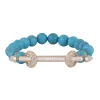 Turquoise and Diamond Chakra Bracelet