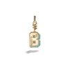Turquoise "B" Charm