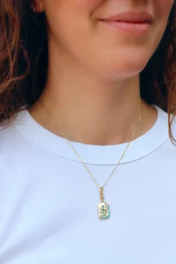 Turquoise "B" Charm