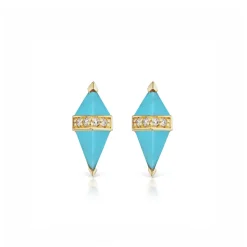 Turquoise Pietra Studs
