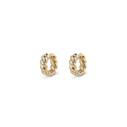 Twisted Rope Huggie Hoops