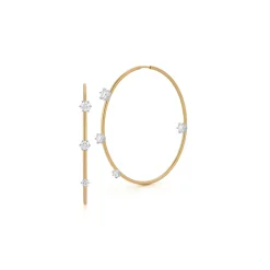 Two-Tone Small Penelope Plié Hoops