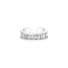 White Gold Diamond Baguette Ear Cuff