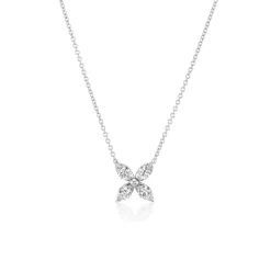 White Gold Mariposa Pendant
