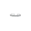 White Gold Single Row Diamond Ear Cuff