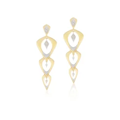 Wicker Kite Diamond Earrings