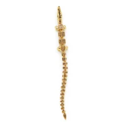 XL Alligator Vertebrae Bite Earring