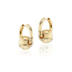 Yellow Gold Piercing Earrings